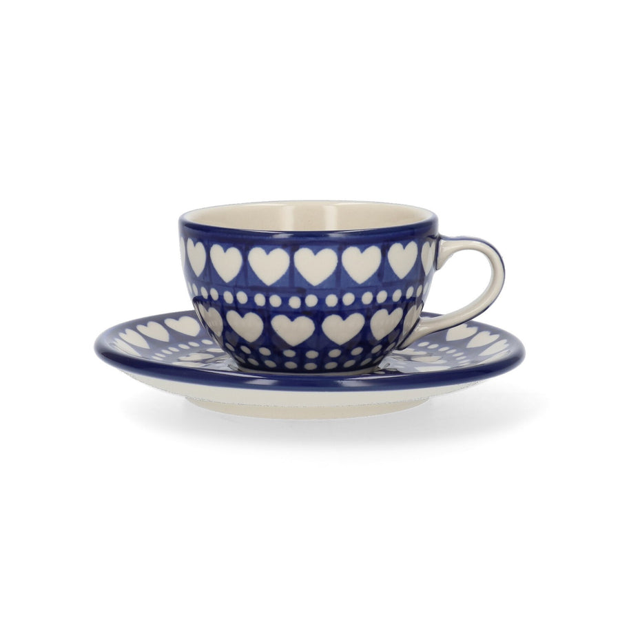 Kop en Schotel 170 ml - Blue Valentine | Bunzlau Castle – Bunzlau Castle bij Tante Rie Borne