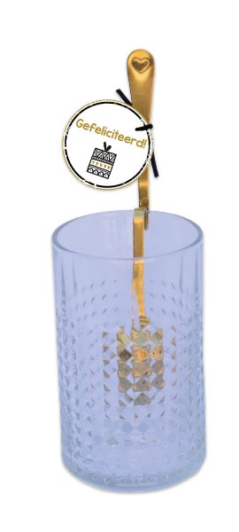 Theelepel lang - goud of zilver